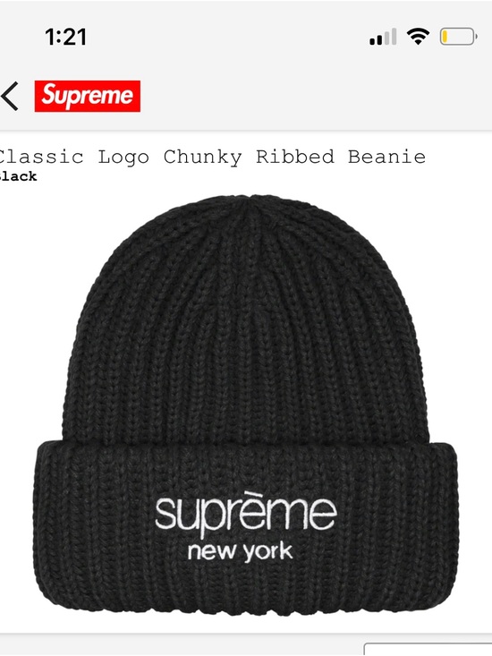 Supreme | Accessories | Supreme Classic Logo Chunky Ribbed Beanie